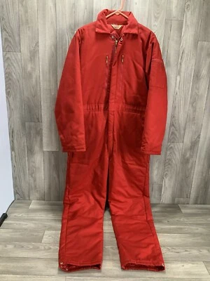 Sno King Men's Insulated Hooded Coveralls Quilted Lining Size Medium Large - Image 1 of 4