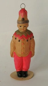 Antique Celluloid Clown Figure Child's Rattle Toy Japan - Picture 1 of 4