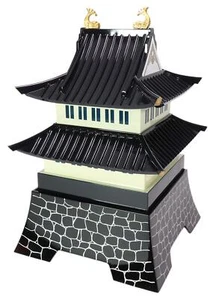 Japanese castle style 3-tier Bento Lunch box 7-427-13 18x18x28cm Lacquer NEW - Picture 1 of 1