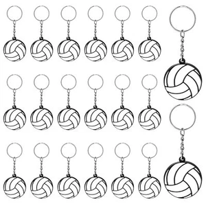 20Pack Volleyball Keychains Sports Ball Keychains for School Sports Reward Party - Picture 1 of 7