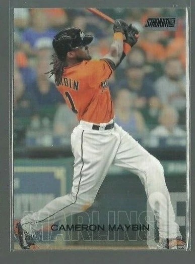  2018 Stadium Club Black Foil #153 Cameron Maybin (ref 66929) - Image 1 of 1