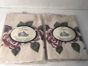 Keeco Han Made Collection Floral And Lace Standard Pillow Sham Beige Country - Picture 1 of 6