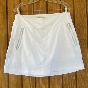 Nike Golf Skort Tour Performance Dri-FIT Athletic Skirt Pockets White L - Picture 1 of 10