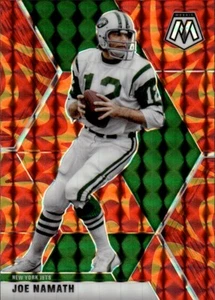 2020 Panini Mosaic - Joe Namath #155 Mosaic Prizm Orange Reactive - Picture 1 of 2