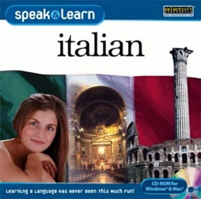 Speak & Learn Italian - Language Learning Tutorial PC Windows Sealed New - Image 1 of 4