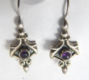 Sterling Silber Amethyst Ohrhänger - Bild 1 von 2