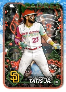 Fernando Tatis Jr 2024 Topps Holiday #H44 Photo Variation SP San Diego Padres - Picture 1 of 2