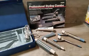 De colección Sears Profesional Rizador Azul Estilo Combo Deluxe 5 piezas Estuche Azul - Imagen 1 de 5