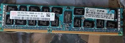8GB RAM DDR3 PC3-10600R 2Rx4 Hynix HP 501536-001 HMT31GR7CFR4C-H9 T3 AE 1216 - Immagine 1 di 2