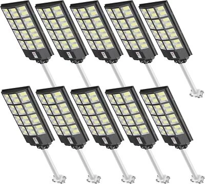 Commercial 9900000000LM 1152 LED 5000W Solar Street Light Dusk to Dawn Road Lamp - Image 1 of 4
