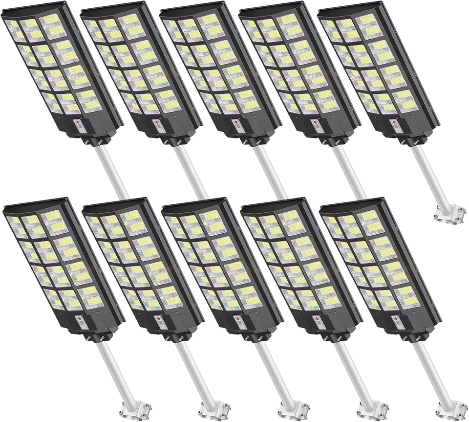 Commercial 9900000000LM 1152 LED 5000W Solar Street Light Dusk to Dawn Road Lamp - Image 1 of 4
