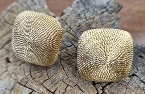 18ct Gold Earrings Made By Ronco, Italian Designer - Picture 1 of 14