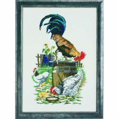   Permin 92-4176 Kit Punto de Cruz Contado Granja de Pollos 16 unidades   Foto 1 de 4