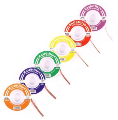 Entlötlitze Set / Einzeln 0,5mm 1mm 1,5mm 2mm 2,5mm 3mm Spule Sauglitze Kupfer - Bild 1 von 3