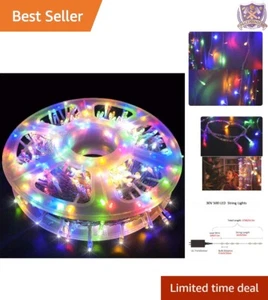 LED String Lights 500 Light 165ft 8 Modes Plug-In Outdoor Indoor Decor Multic... - Picture 1 of 8