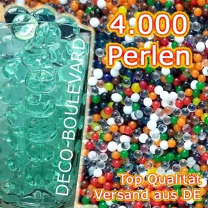 4000 Stück Wasserperlen DUNKELRÜN (0.8-1.2cm) Gelperle Aquaperle Blumenperlen - Bild 1 von 1
