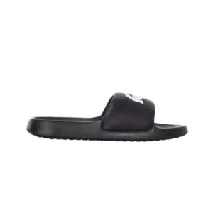LACOSTE 7-45CMA0002312 CROCO 1.0 MN'S (Medium) Black/White Synthetic Slides - Picture 1 of 6