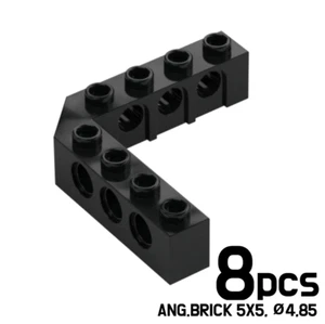 LEGO Lot of 8 TECHNIC Brick 5X5 Right Angle Black 6170702 28973 - Picture 1 of 1