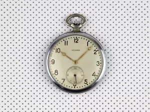 Soviet Vintage Mechanical Pocket Watch ISKRA Antique USSR 2 GCHZ MOLNIJA - Picture 1 of 6
