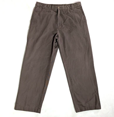 ARCHITECT Dark Brown Pants - Classic Casual Cotton Chinos - Mens Size 36x30 - Image 1 of 4