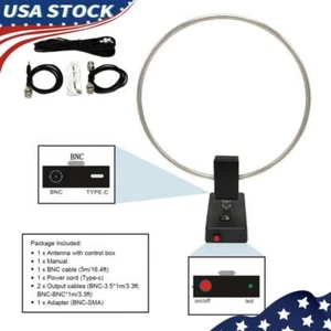 GA-800 Active Loop Antenna Shortwave Antenna 10KHz-159MHz Portable for Radios Y - Picture 1 of 12