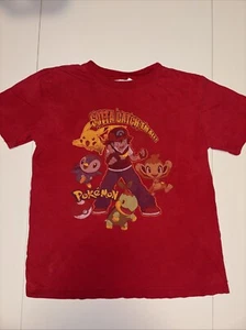 Vintage Pokémon T-Shirt Rot. Größe L (10-12). 2009. - Bild 1 von 5