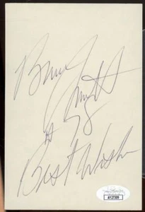Bruce Smith Bills Signed Autographed 4X6 Index Card JSA Authentic - Picture 1 of 1