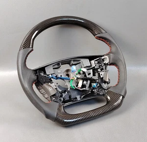 Steering Wheel 07-12 Lexus LS460 hydrodip CF Pistol Grip Multimedia Leather - Picture 1 of 24