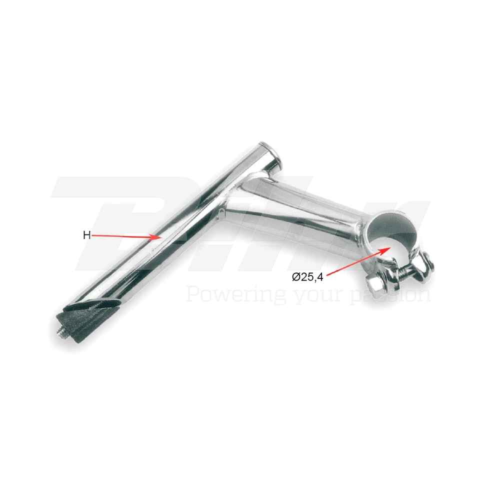 279-21,1 Attacco manubrio MTB/City in acciaio centro di Ø 25,4mm lungo 100mm - Immagine 1 di 1