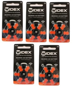 Widex hearing aid battery size13 (5 Packets = 30 batteries) - Bild 1 von 1