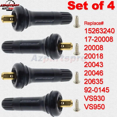 Vástagos de válvula de neumático TPMS 4 PIEZAS para Dodge Journey Magnum Nitro Ram Series 2005-2016 Foto 1 de 4