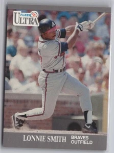 1991 Ultra Atlanta Braves Baseball Card #11 Lonnie Smith - Picture 1 of 2