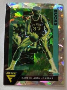 2020-21 Kareem Abdul-Jabbar argent glace fissurée Prizm Panini NBA Flux #194