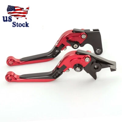 Palancas de embrague de freno extensibles plegables CNC para Honda CBR 600 F2 F3 F4 F4i 1991-2007 rojas Foto 1 de 4