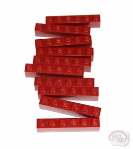 LEGO Classic - 3-Buck Bag - 10-pc 1x6 Brick - Dk Red - New - (3009) - Picture 1 of 3