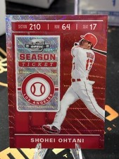 Shohei Ohtani 2020 Chronicles Contenders Optic Season Ticket Ruby Wave /199 💥