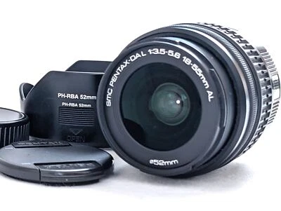 [N MINT w/ Hood] SMC Pentax DA L 18-55mm F/3.5-5.6 AL AF Zoom Lens K Mount JAPAN - Image 1 of 4