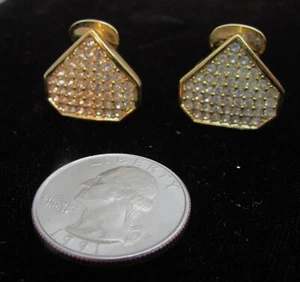 VINTAGE COLLECTORS RHINESTONE EARRINGS BY CHRI.DIOR--PRICE REDUCED - Picture 1 of 6