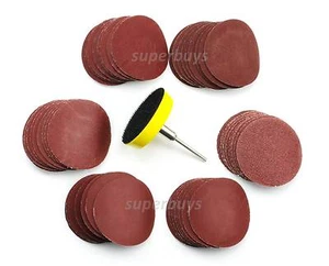 62 piezas lijadora de lijado almohadilla de respaldo de 50 mm para broca giratoria broca de papel de lija herramienta de disco - Imagen 1 de 6