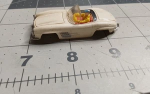 Aurora Vibrator HO Scale Slot Car Mercedes Convertible White - Picture 1 of 6