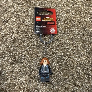 LEGO Black Widow Minifigure Keychain Super Heroes Avengers 853592 Brand New 2014 - Picture 1 of 4
