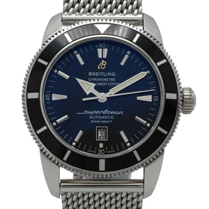 BREITLING WATCH A1732024 SUPEROCEAN HERITAGE 46 BLACK AUTOMATIC STAINLESS STEEL - Picture 1 of 20