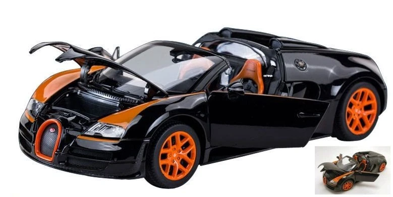 Ixo model RAT43900BO BUGATTI VEYRON 16.4 GRAND SPORT 2012 BLACK/ORANGE 1:18 Mode - Photo 1/1
