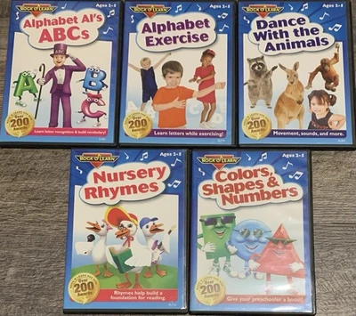 Лот из 5: Rock N Learn Set ABC, Животные, Детская комната, Упражнения и Цвета ОЧЕНЬ ХОРОШИЕ - Изображение 1 из 3