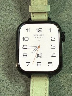 Apple Watch HERMES series 7 41mm GPS+Cellular Black Stainless Steel - Image 1 of 4