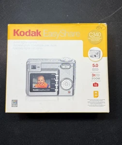 Kodak EasyShare C340 5MP Digital Camera 3x Zoom Silver   - Picture 1 of 13
