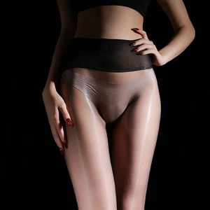 Seamless High-Density Ultra-Thin Sheer Oily Shiny Stockings Tights Pantyhose - Bild 1 von 24
