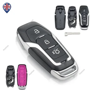 3 Tasten Fernbedienung Schale Etui Anhänger für Ford Mondeo Mustang Edge Galaxy S-Max + LGO - Bild 1 von 7