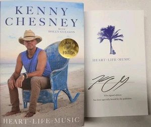 SIGNED Kenny Chesney AUTOGRAHED Book HEART LIFE MUSIC Hardcover 2025 AUTOGRAPH - Bild 1 von 6