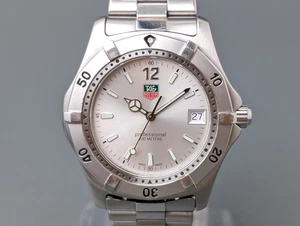 Reloj de cuarzo para hombre TAG Heuer 2000 profesional WK1112-0 esfera gris 39 mm - Imagen 1 de 17